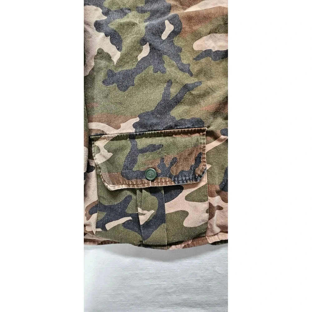 Winchester Mens Camo Hunting Jacket Large Cotton Woodland Camouflage Field Coat - Picture 6 of 12